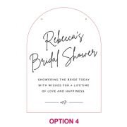 Acrylic Bridal Shower Welcome Sign. Size A1