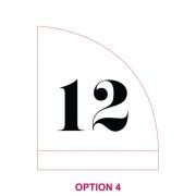 Engraved Frosted Acrylic Sail Table Number with Wooden Base