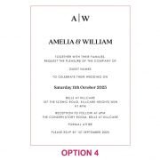 Engraved 5×7 Mirror Acrylic Wedding Invitations