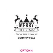 Corporate Christmas Engraved Glass Coasters