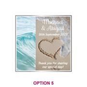 Photographic Printed Wedding Glass Coasters