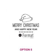 Corporate Christmas Engraved Glass Coasters