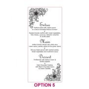 Engraved Acrylic DL Wedding Menus