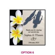 Photographic Printed Wedding Glass Coasters