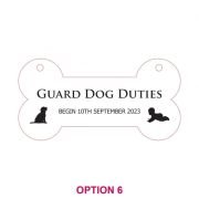 Engraved Wooden Wedding Dog Pet Sign