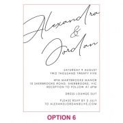 Engraved 5×7 Acrylic Wedding Invitations