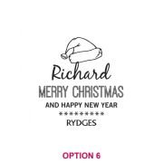 Corporate Christmas 360ml Engraved Wine Glasses