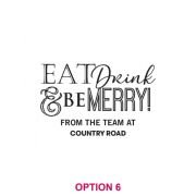 Corporate Christmas 425ml Engraved Schooner Beer Glass