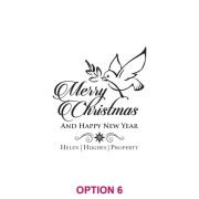 Corporate Christmas Engraved Glass Coasters