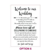 Printed A1 Size Bamboo Welcome Sign / Wedding Seating Chart