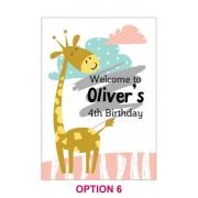 Printed A1 Size Birthday Welcome Sign