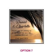 Photographic Printed Wedding Glass Coasters