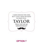 Engraved Wooden Bridal Party Acceptance Card