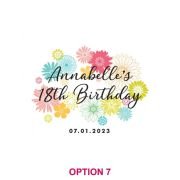 Printed Birthday Glass Coasters