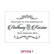 Printed A1 Size Bamboo Welcome Sign / Wedding Seating Chart