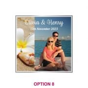 Photographic Printed Wedding Glass Coasters