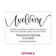 Printed A1 Size Bamboo Welcome Sign / Wedding Seating Chart