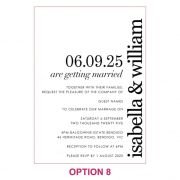 Engraved 5×7 Mirror Acrylic Wedding Invitations