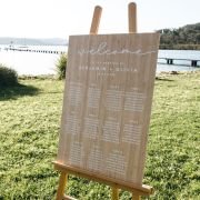 Printed A1 Size Bamboo Welcome Sign / Wedding Seating Chart