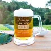 Engraved 500ml Barware Man Cave Beer Stein Mug
