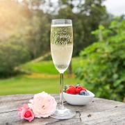 Engraved Birthday Champagne Glasses