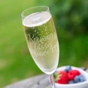 Engraved Birthday Champagne Glasses
