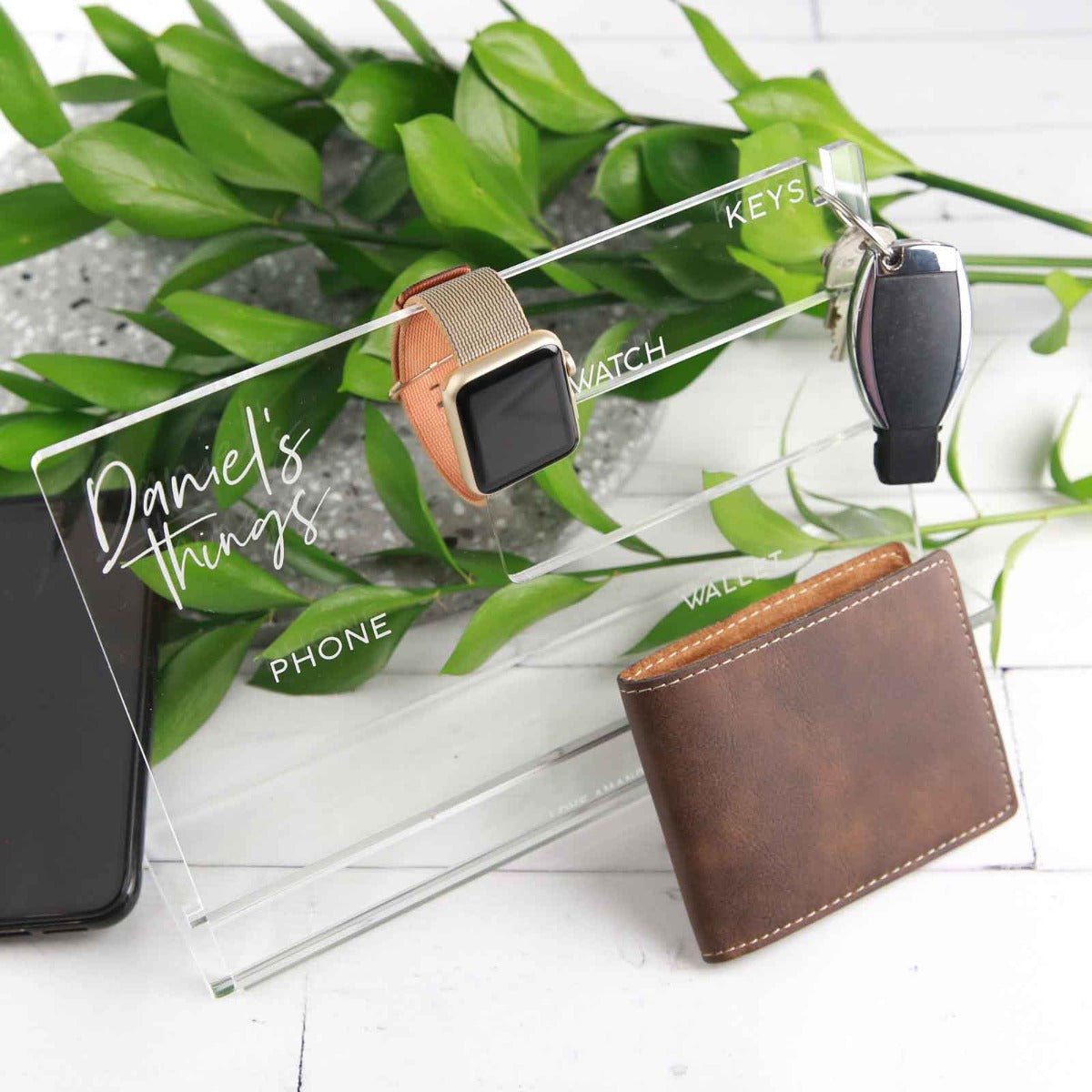 Engraved Acrylic Accessories Holder Birthday Gift