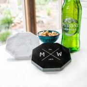 Engraved Birthday Octagonal Marble Coaster