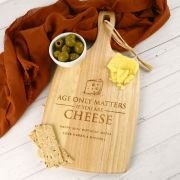 Engraved Birthday Wooden Cheese Serving Chopping Board