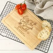 Engraved Birthday Rectangle Wooden Cheese Board