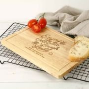 Engraved Birthday Rectangle Wooden Cheese Board
