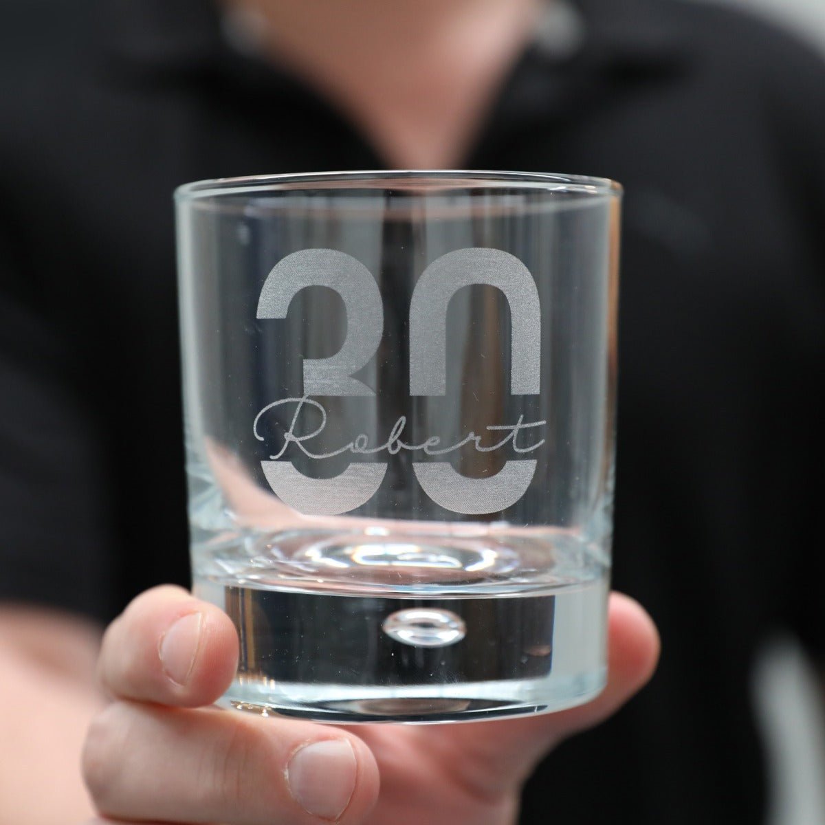 Engraved Birthday Milestone 305ml Round Scotch Glass