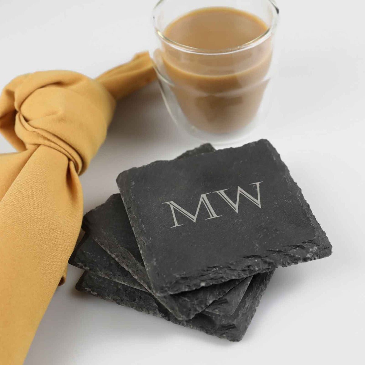 Engraved Birthday Gift Boxed Set of 4 Slate Coasters