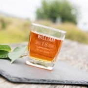 Engraved Birthday Scotch Glass