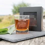 Engraved Birthday Scotch Glass