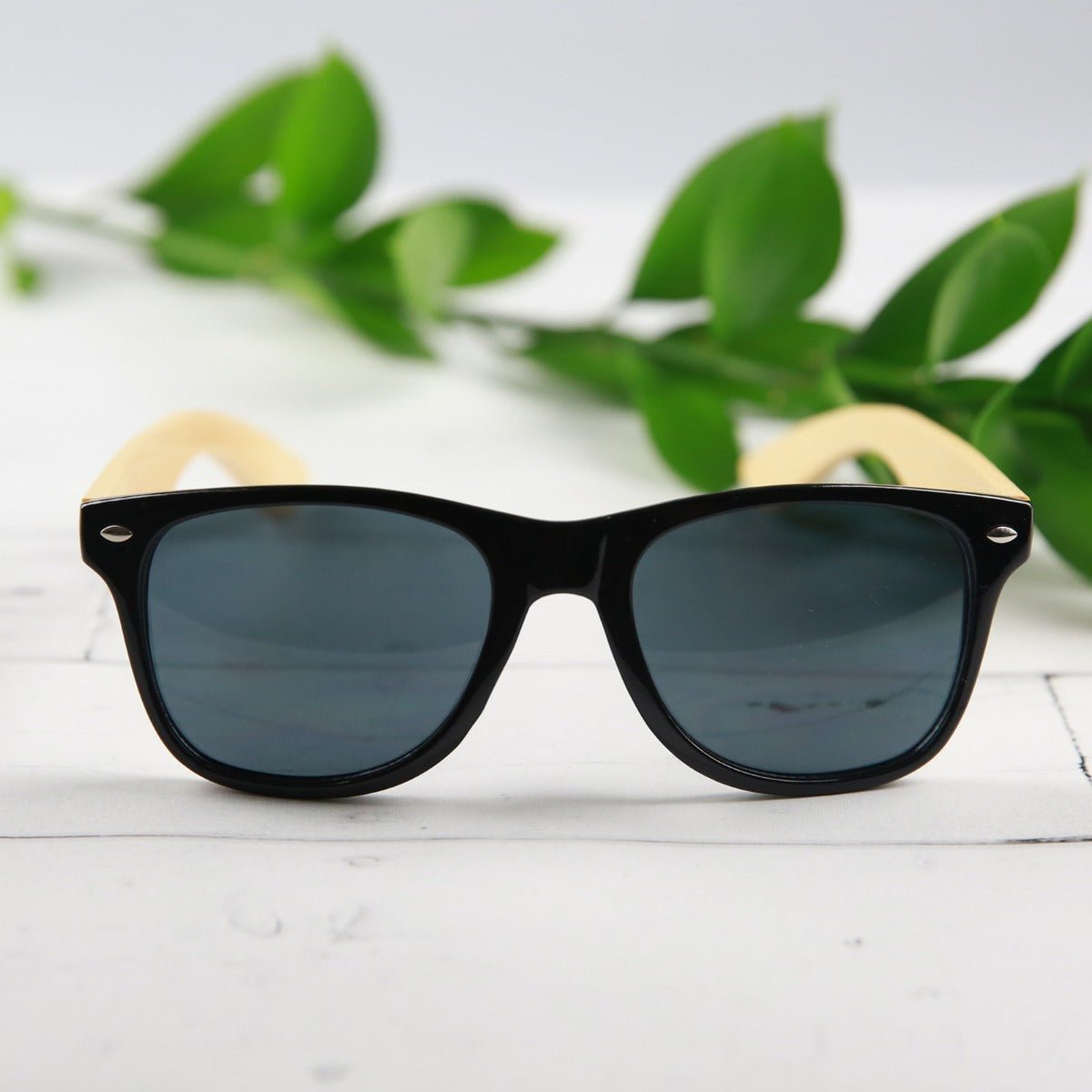 Engraved Bamboo Wooden Bridal Party Sunglasses