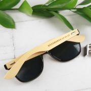 Engraved Bamboo Wooden Bridal Party Sunglasses
