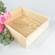 Engraved Wooden Bride. Maid of Honour and Bridesmaid Bridal Party Box