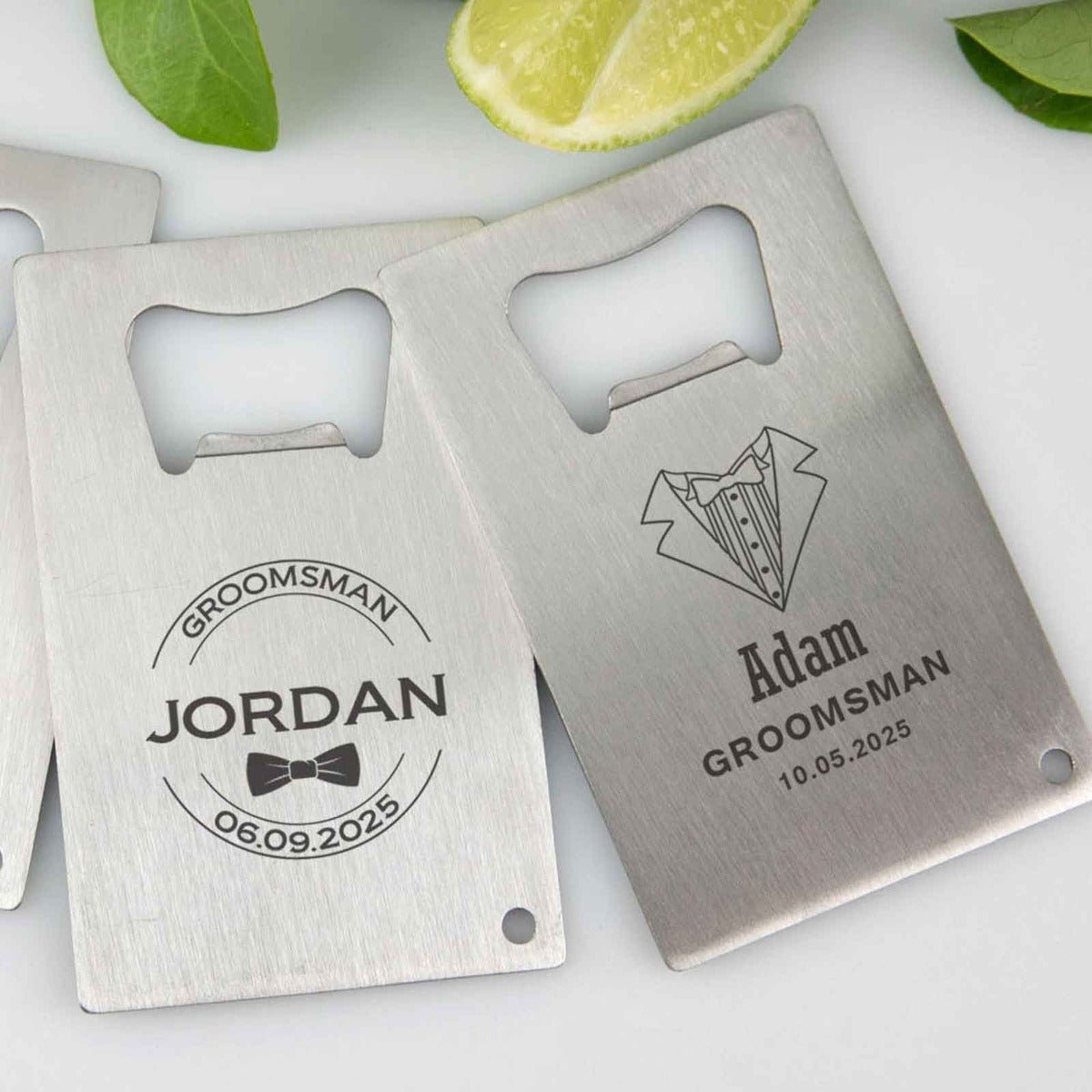 Engraved Credit Card Bottle Opener Bridal Party Gift