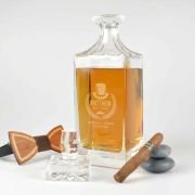 Engraved Deluxe Square Whiskey Decanter Bridal Party Gift