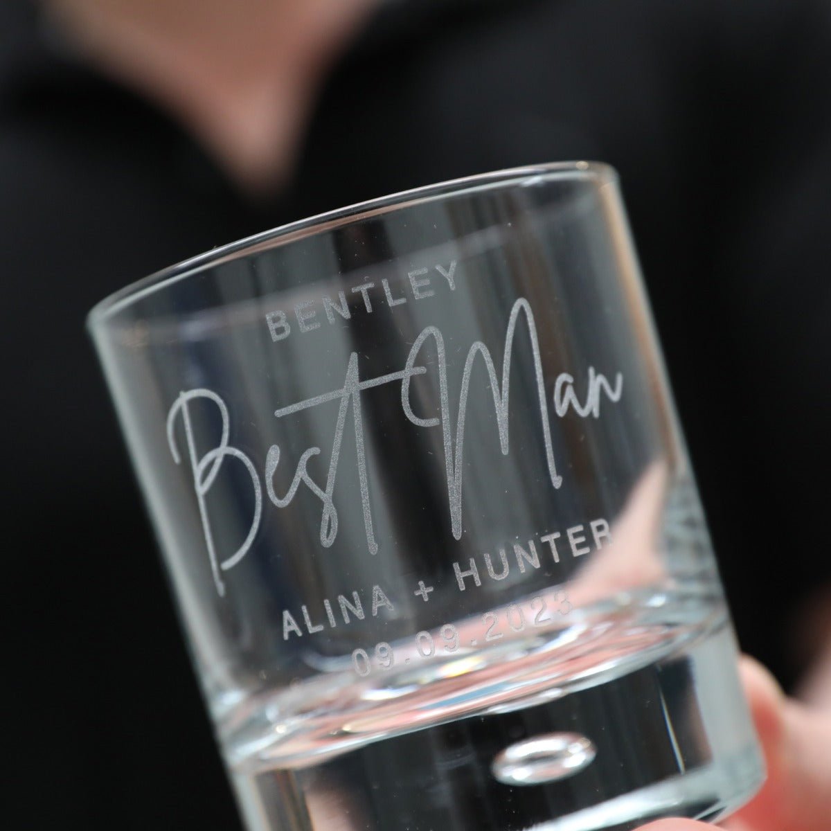 Engraved Bridal Party Round 305ml Scotch Glass