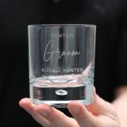 Engraved Bridal Party Round 305ml Scotch Glass