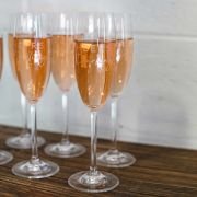 Engraved Bridal Shower Champagne Glasses
