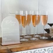 Engraved Bridal Shower Champagne Glasses