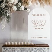 Acrylic Bridal Shower Welcome Sign. Size A1
