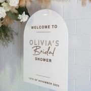 Acrylic Bridal Shower Welcome Sign. Size A1