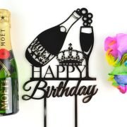 Moet Birthday Cake Topper