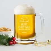 Corporate Christmas 500ml Engraved Stein Beer Mug