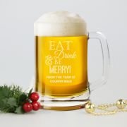 Corporate Christmas 500ml Engraved Stein Beer Mug