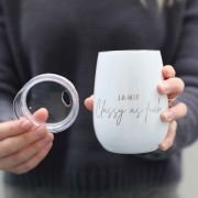 Engraved Classy As White Wine Sipper